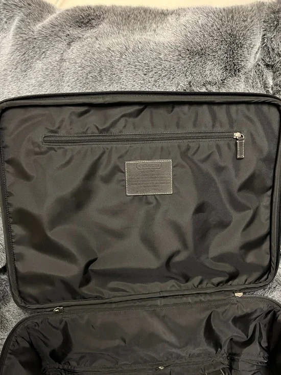 Coach unisex monogram logo all over carry on travel suit case bag - Picture 13 of 16